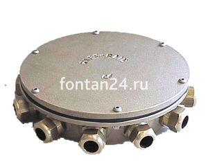 Подводная клеммная коробка Junction box 9 PG16, 3 PG16-21, латунь