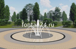Уличный фонтан "Дуэт средний" ø=3 м