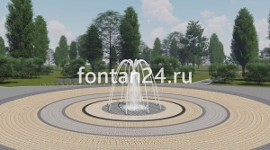 Уличный фонтан "Пиано малый" ø=2 м