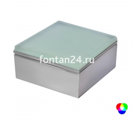 Встраиваемый LED-светильник RGB с контроллером,12V АC, 100х100 мм, IP67