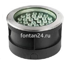 Встраиваемый LED-прожектор 24-диодный 12/24VDC IP67, Д=260 мм MONO